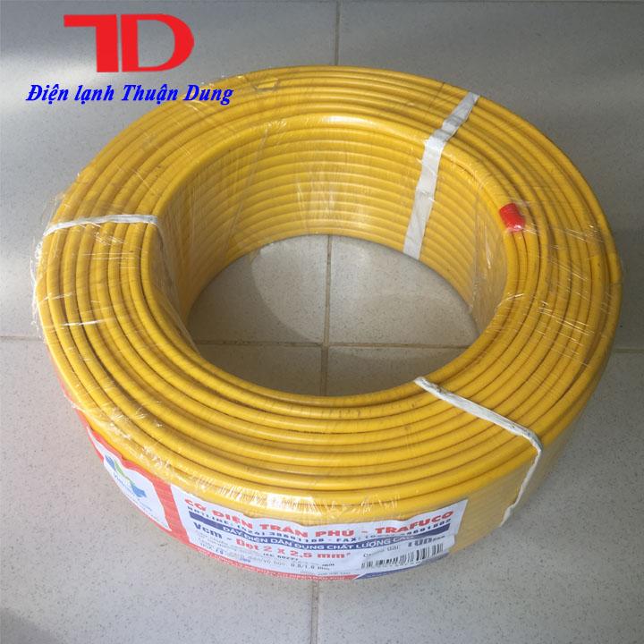 Dây Điện Trần Phú Loại Một 2x2.5 Cuộn 100M