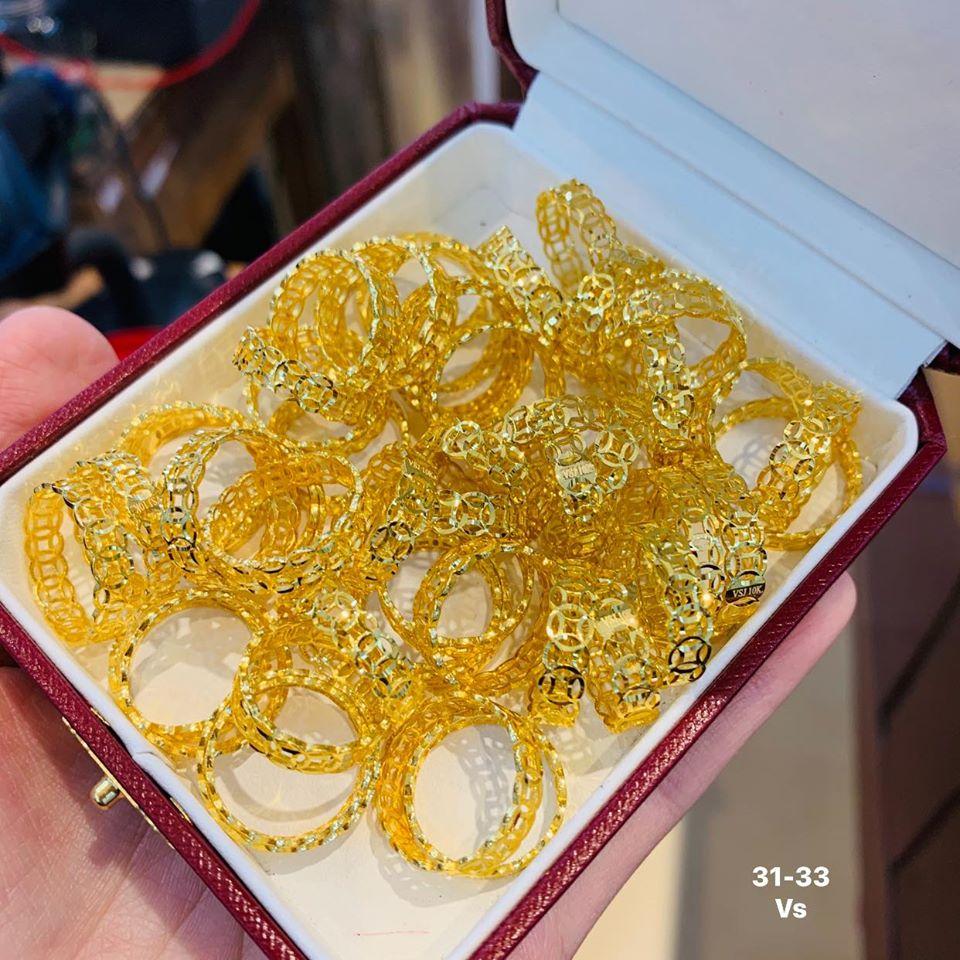 Nhẫn kim tiền vàng tây có bảo hành