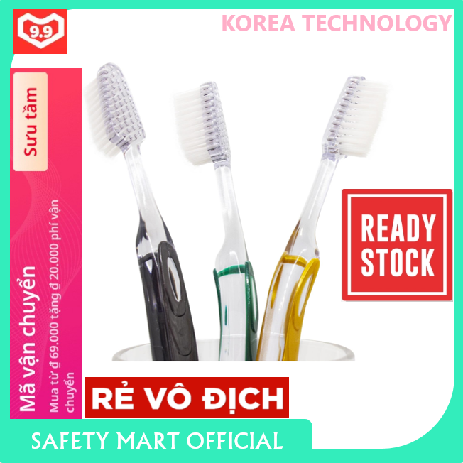 Combo 2 Chiếc Bàn Chải đánh răng cao cấp công nghệ Hàn Quốc hàng chất lượng cao giá rẻ cho mọi người (Số lượng có hạn) - Hàng Chính Hãng SAFETY MART OFFICIAL