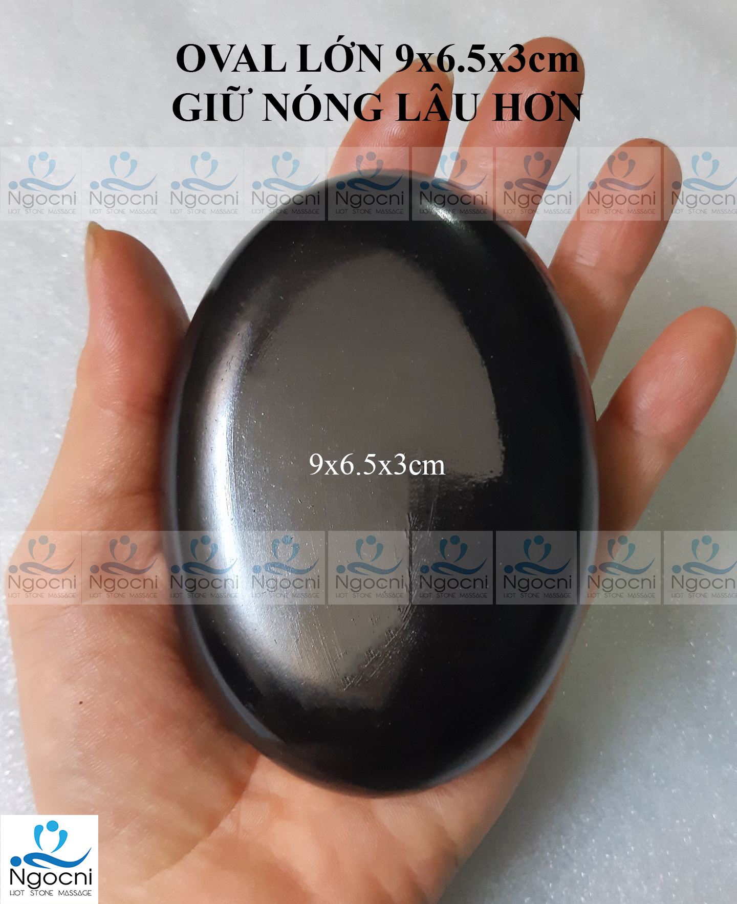 Đá nóng massage spa nhiều size - Đá núi lửa - Đá mát xa