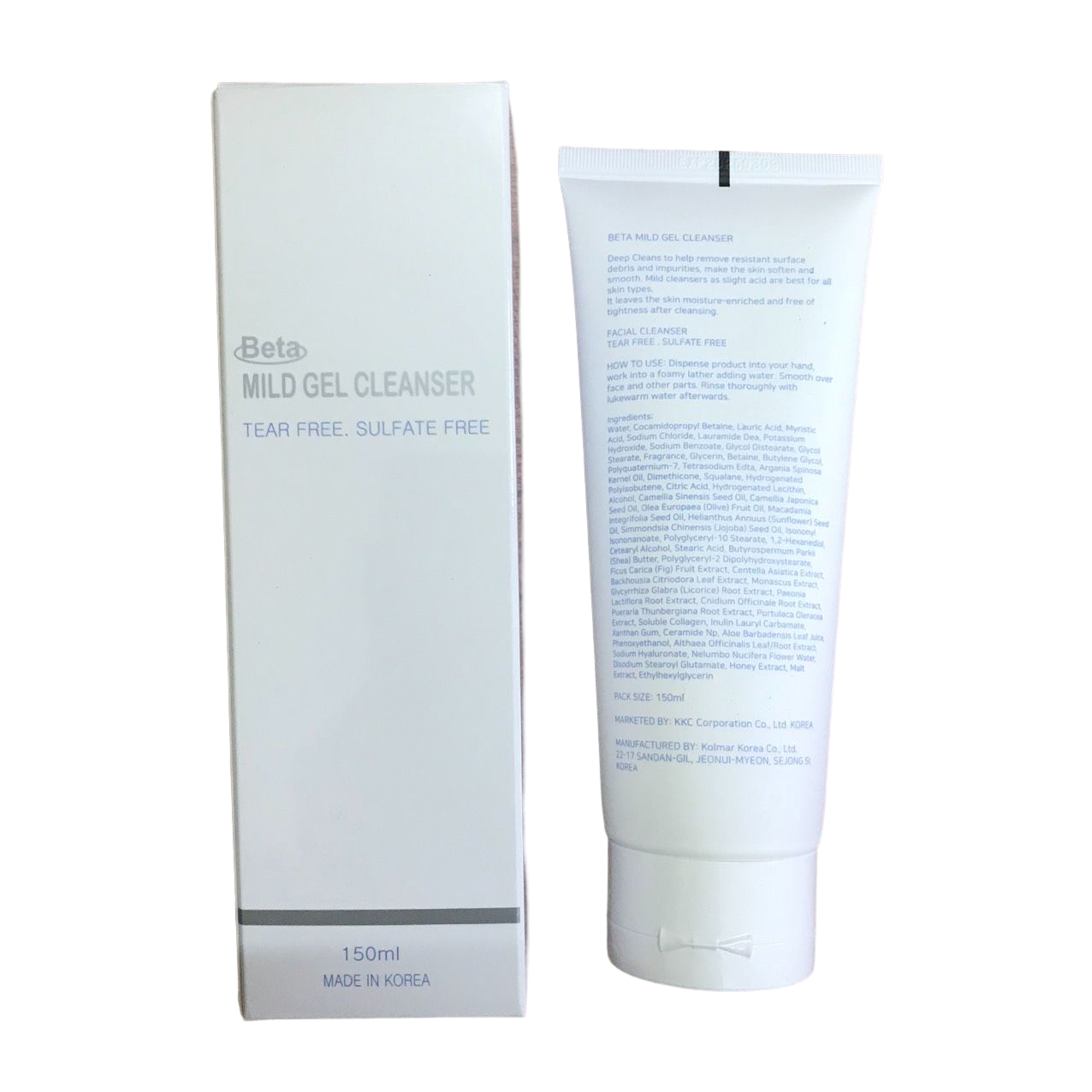 Sữa Rửa Mặt Dịu Nhẹ BETA MILD GEL CLEANSER - 150ml