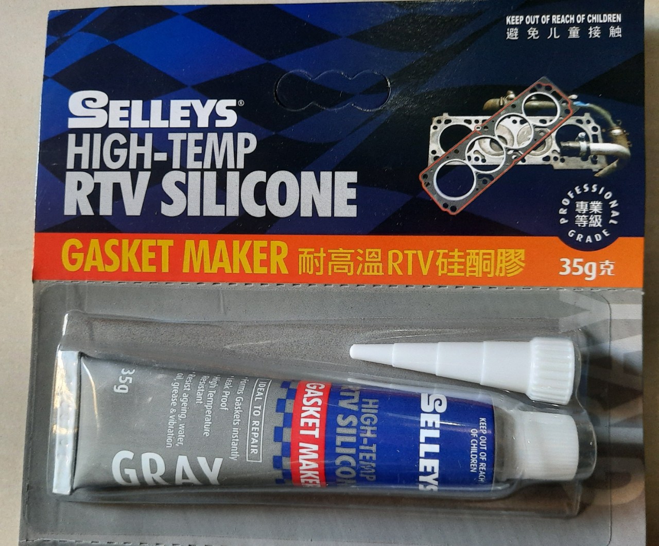 KEO THẾ RON, SILICONE CHỊU NHIỆT (85G/Tuýp) - SELLEYS