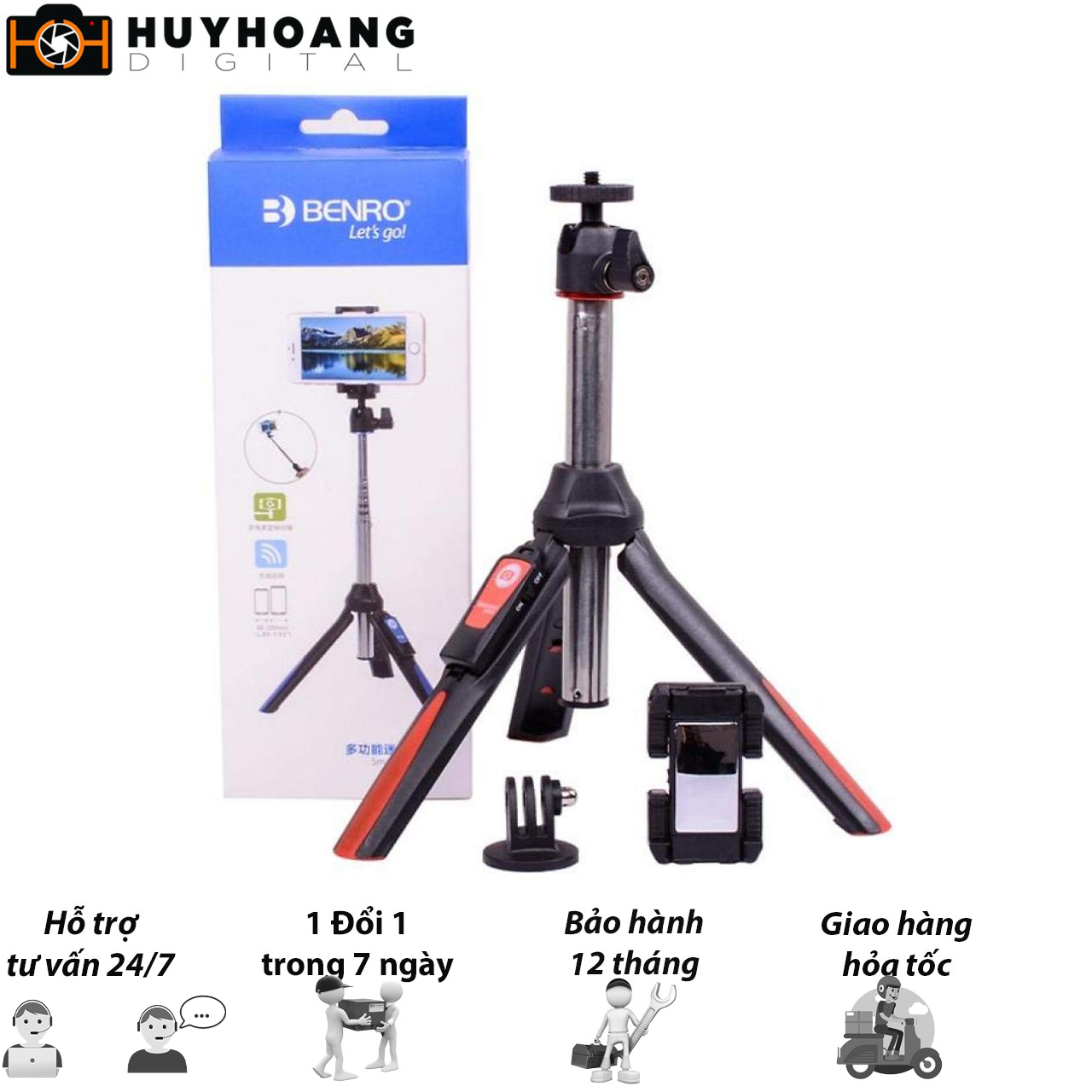 [HCM]Tripod smart mini with monopod Mefoto MK10 benro