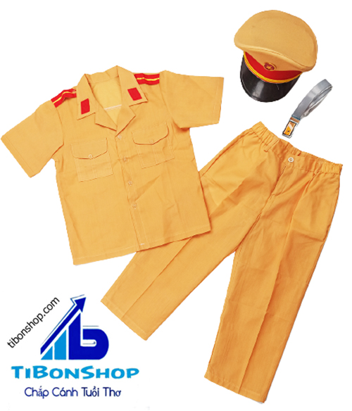 Bộ Đồ Công An Trẻ Em-đồ hoá trang halloween cho bé