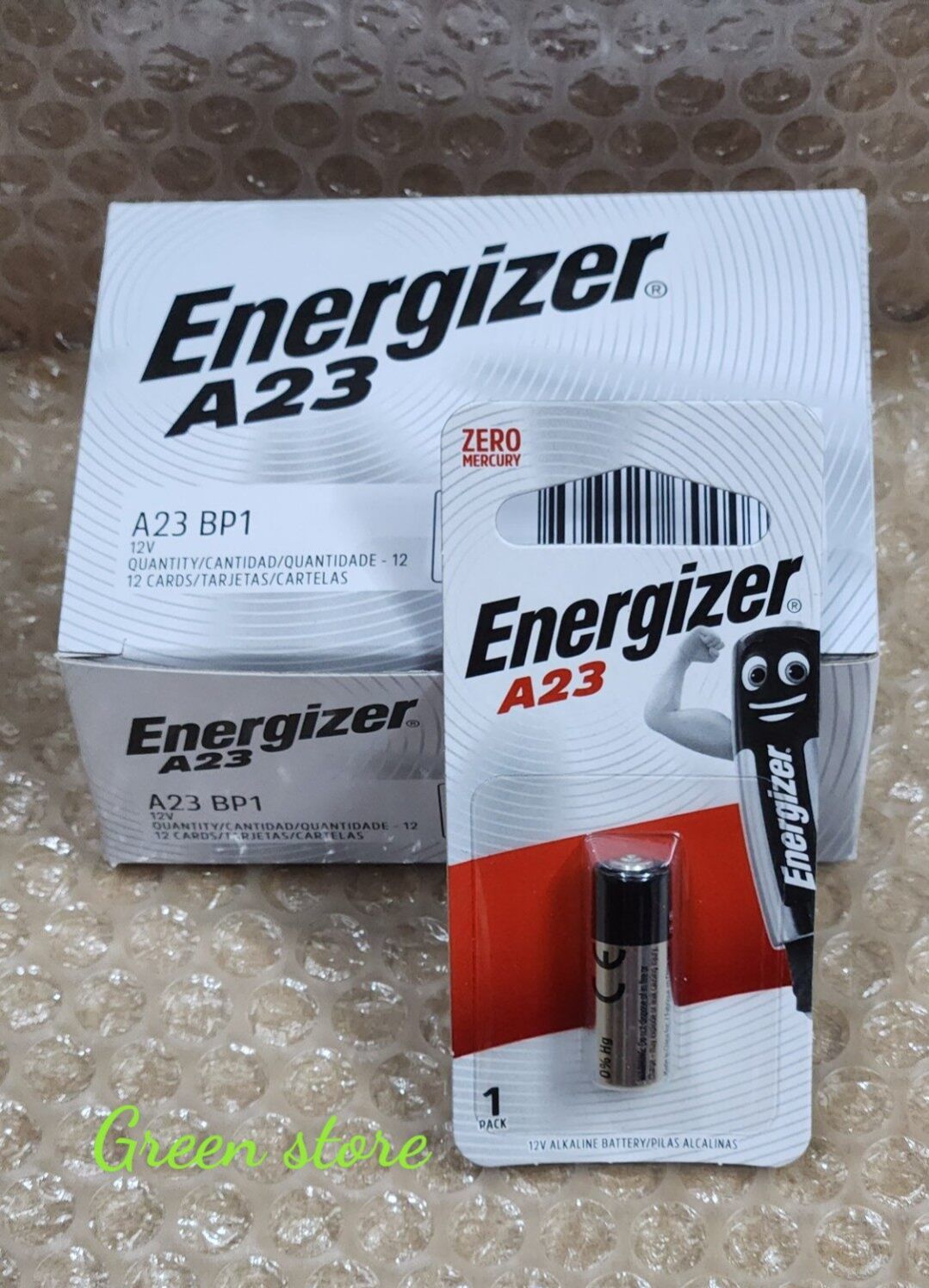 Combo 5 vỉ pin A23 / 23A Energizer Alkaline 12V chuyên dùng cho remote cửa, chống trộm, chuông cửa