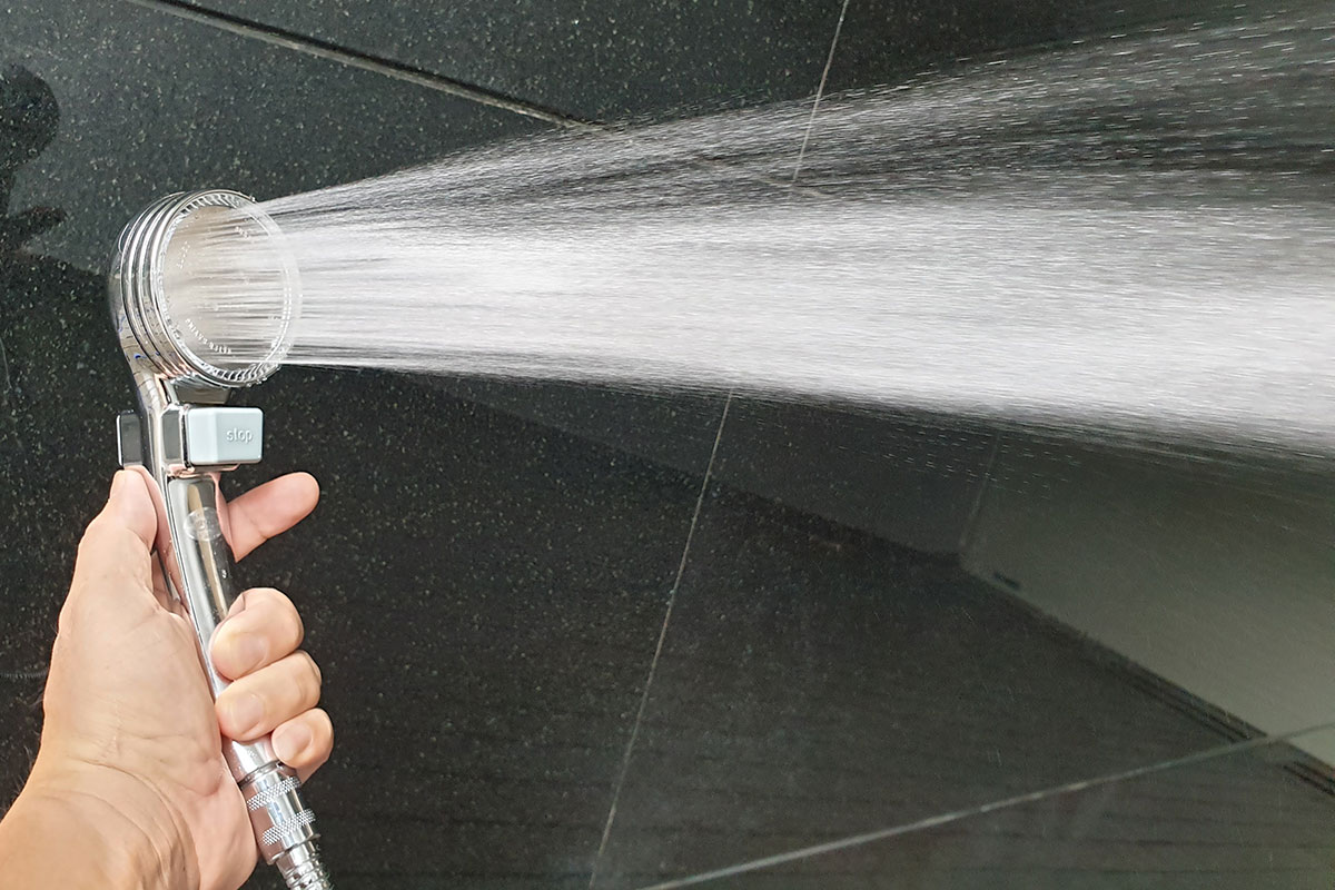 Bộ tay dây sen siêu tăng áp Eurolife EL-102SH-N (Trắng bạc)