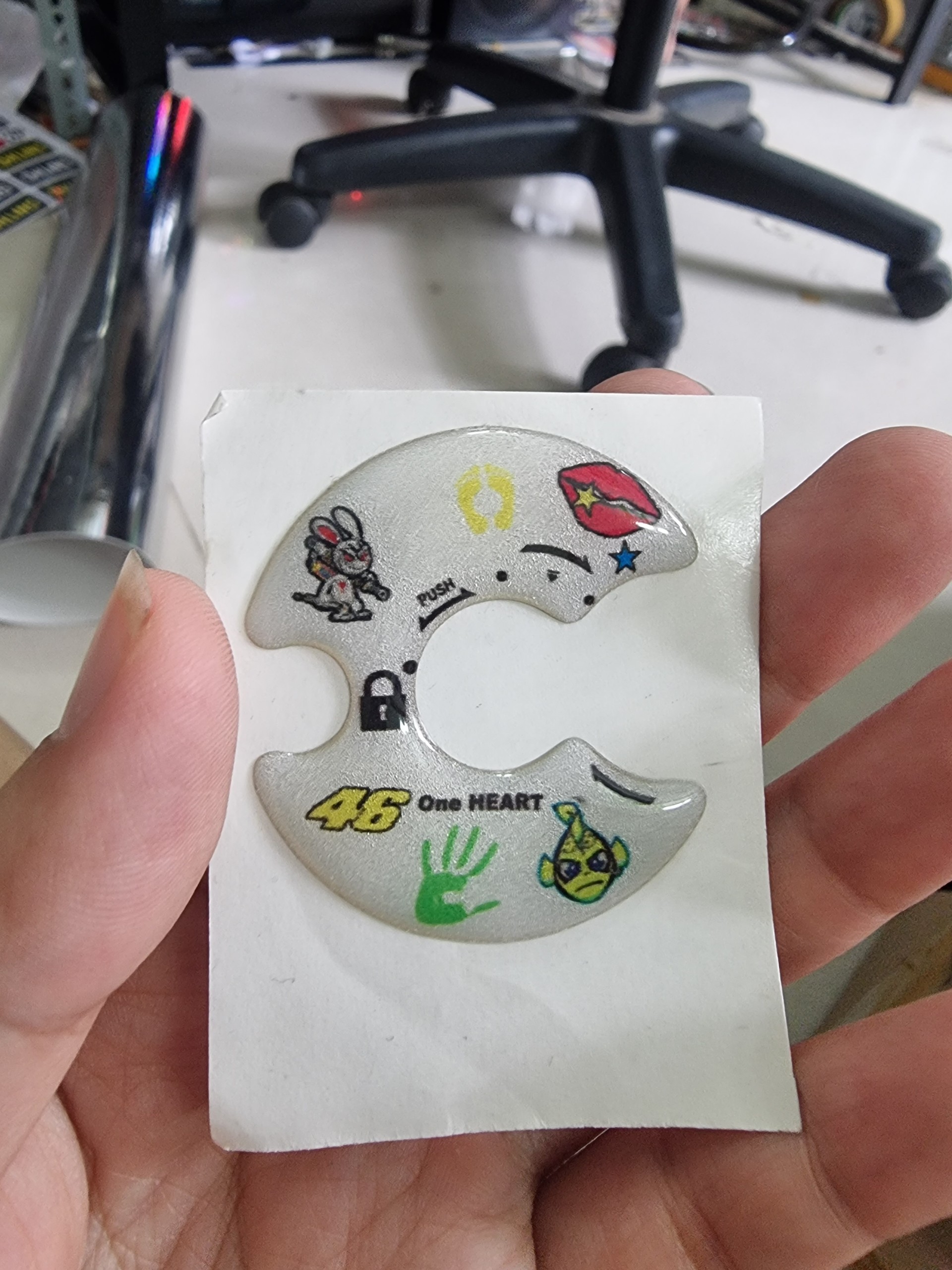Tem dán ổ khóa xe exciter nổi phản quang