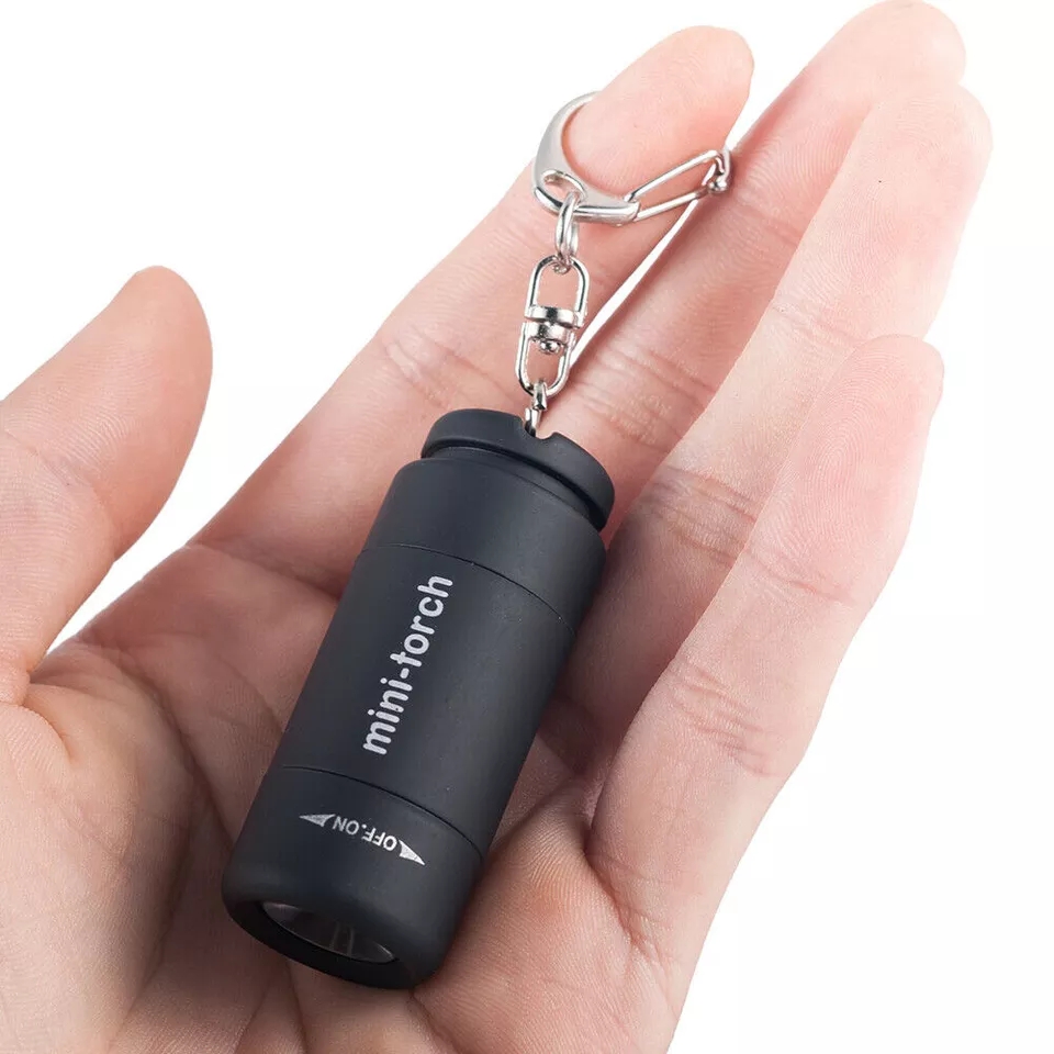 Móc khóa đèn pin mini sạc USB Mini-torch chống  nước  - đèn pin siêu sáng - đèn pin mini - den pin cam tay - đèn bão -
