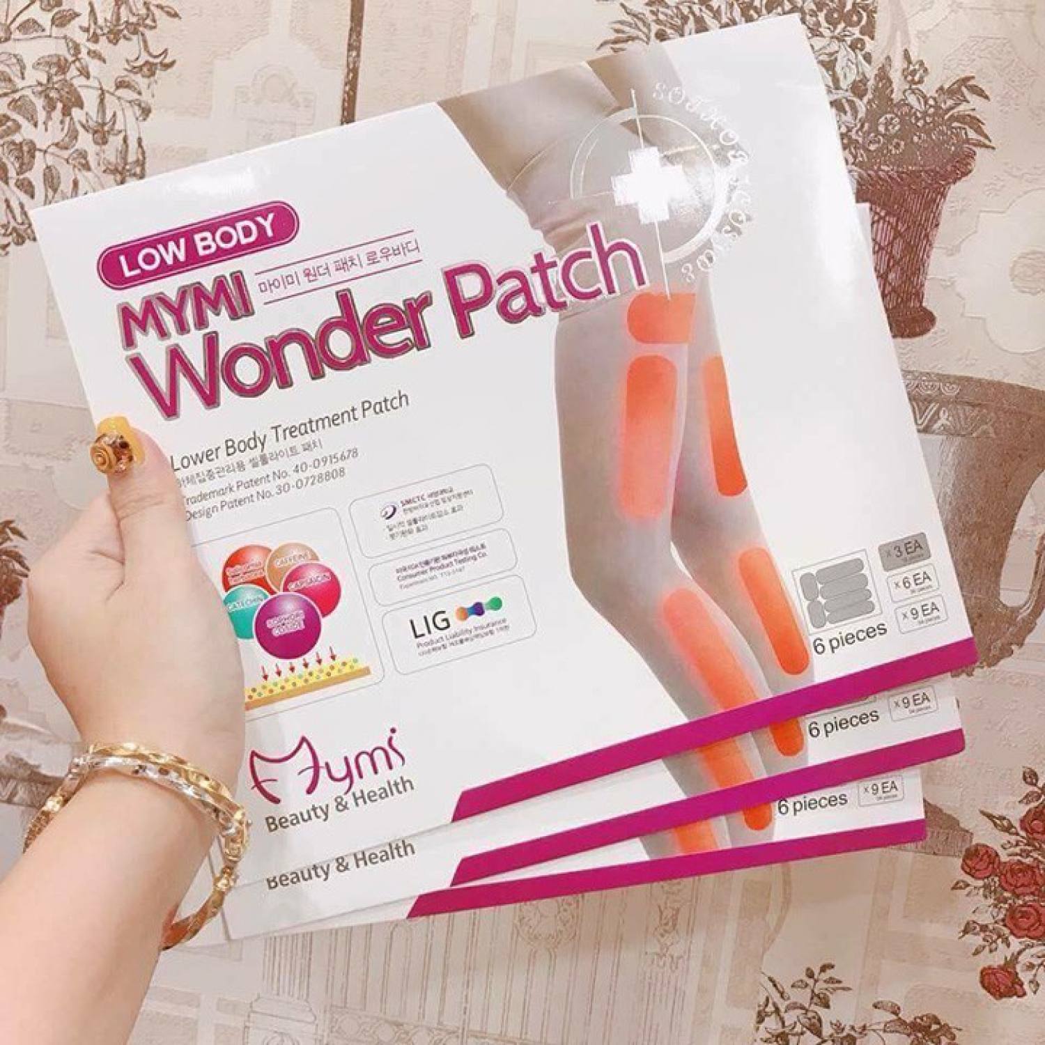 Miếng dán thon đùi mymi wonder patch low body (18 miếng)