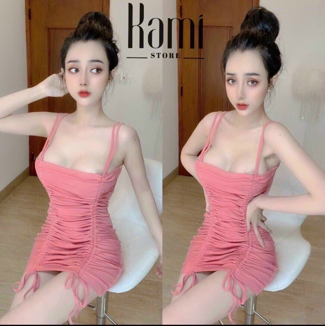 đầm body rút dây hai bên đủ màu như hình tt21