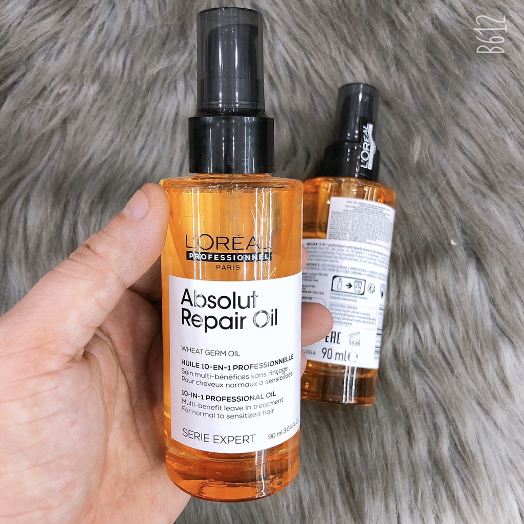Tinh dầu dưỡng tóc absolut loreal phục hồi tóc hư tổn 90ml