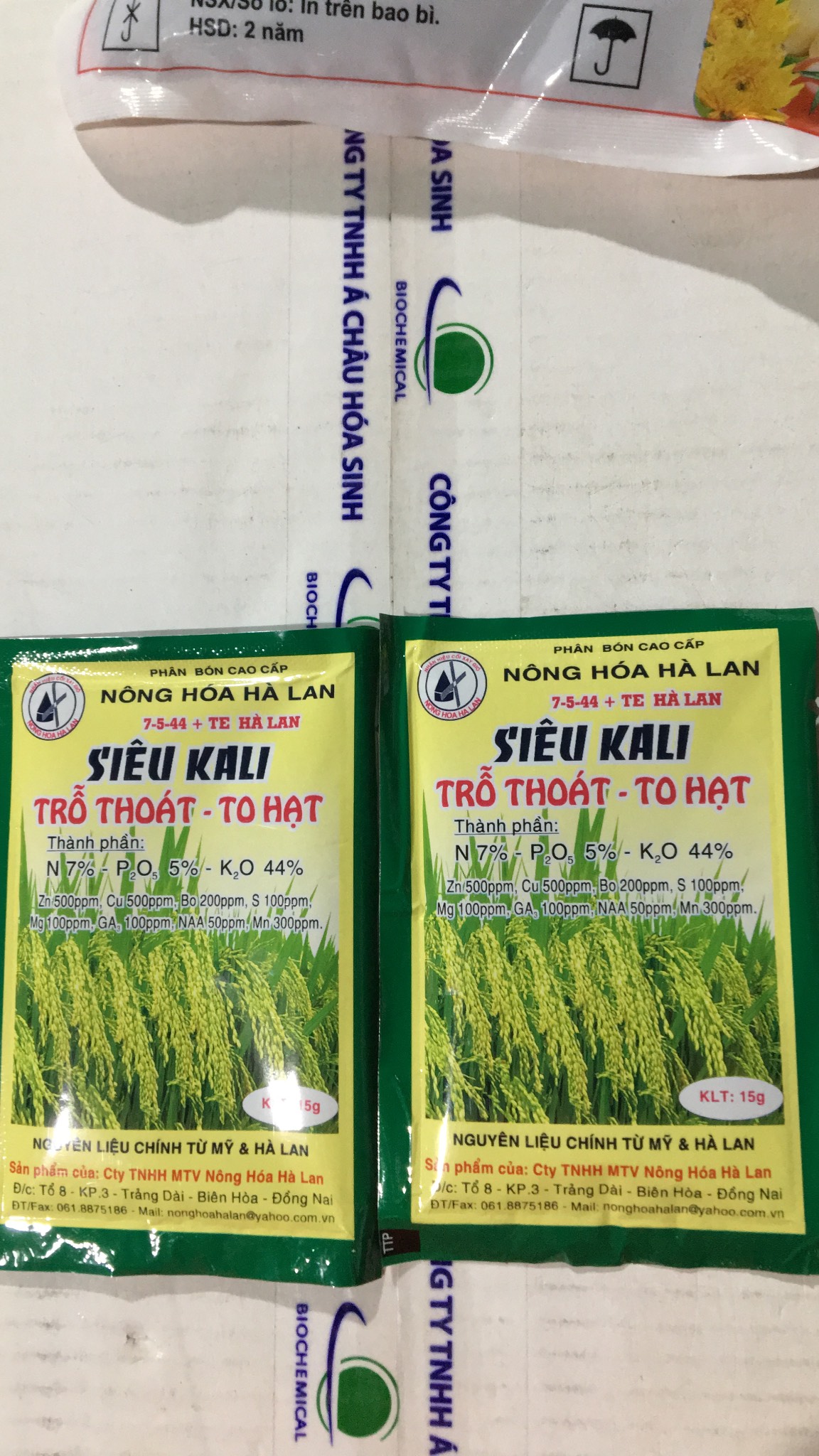 Phân bón siêu Kali 7-5-44 te 02 gói