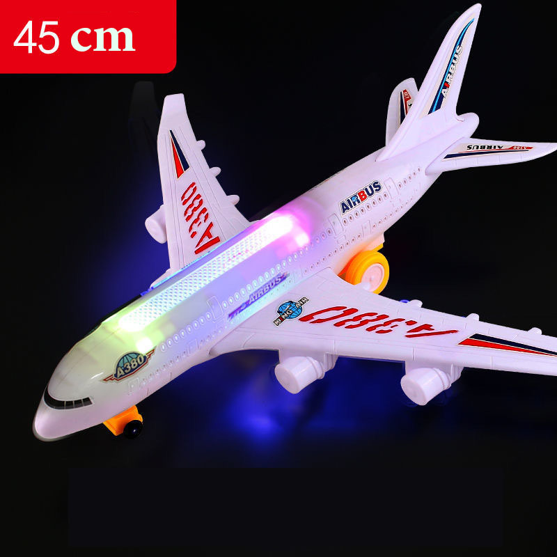 Máy Bay Đồ Chơi A380 Size 45Cm Biết Hát , Phát Nhạc