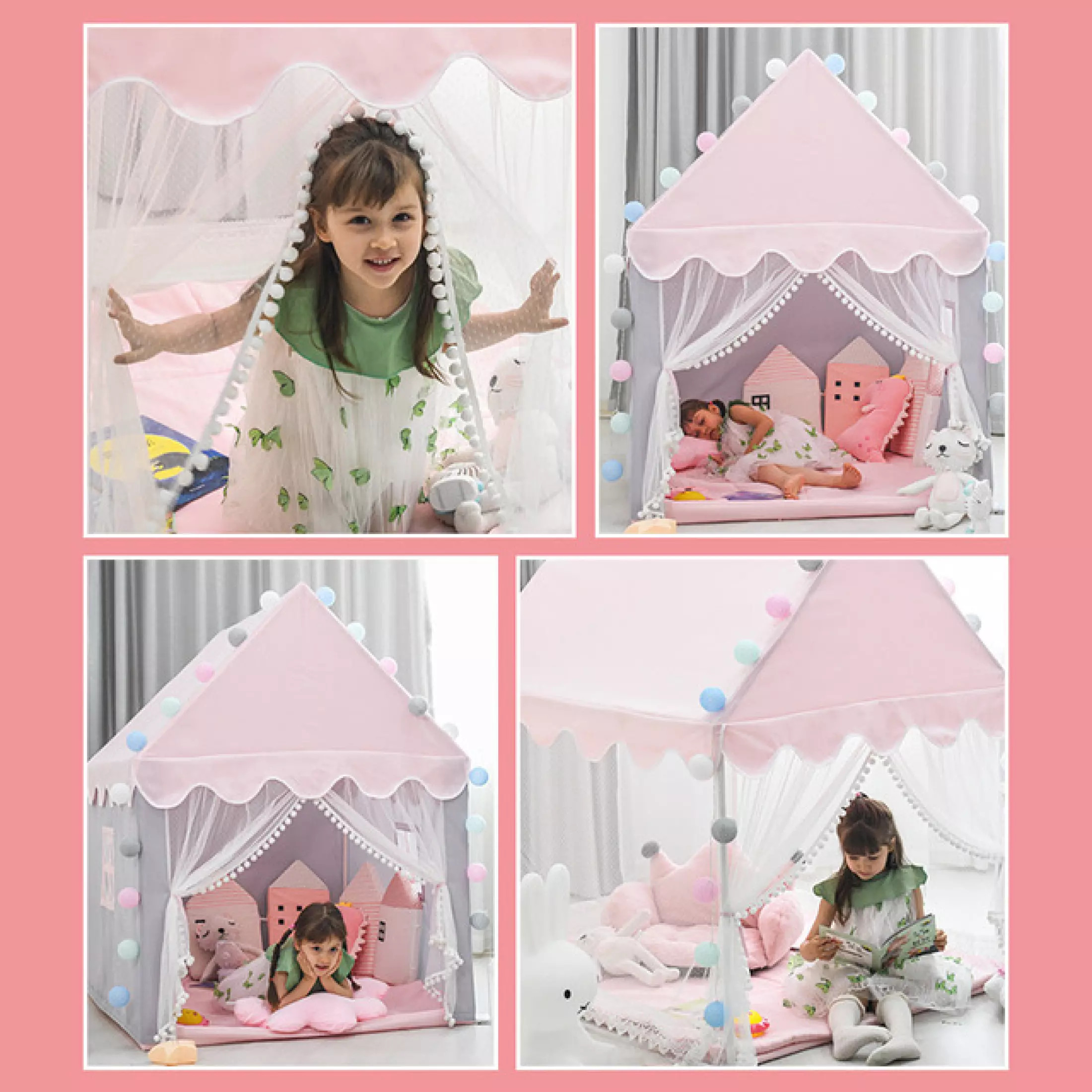 Lều chơi cho bé S5 đáng yêu (khung PVC)
