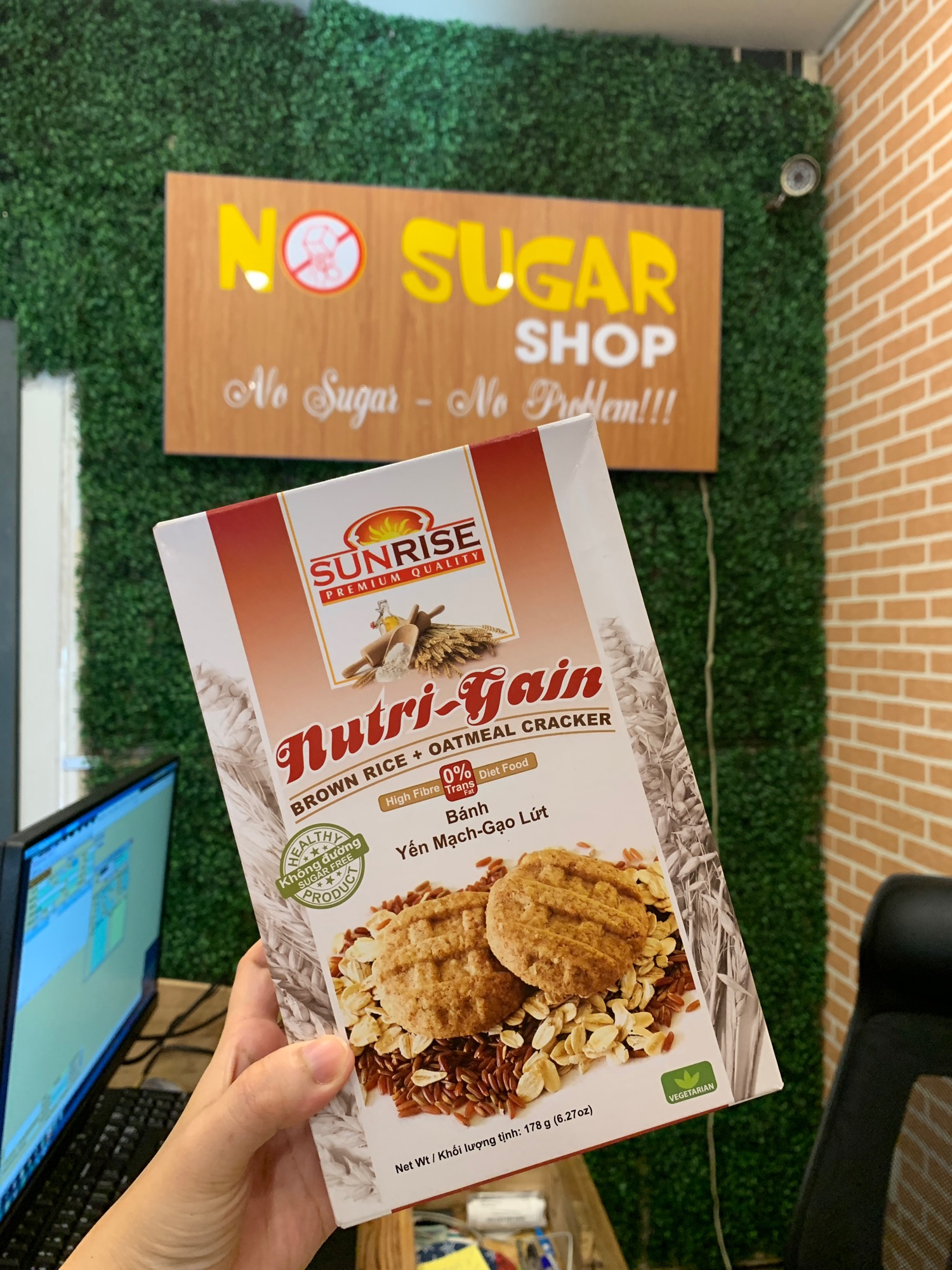 Bánh yến mạch ko đường