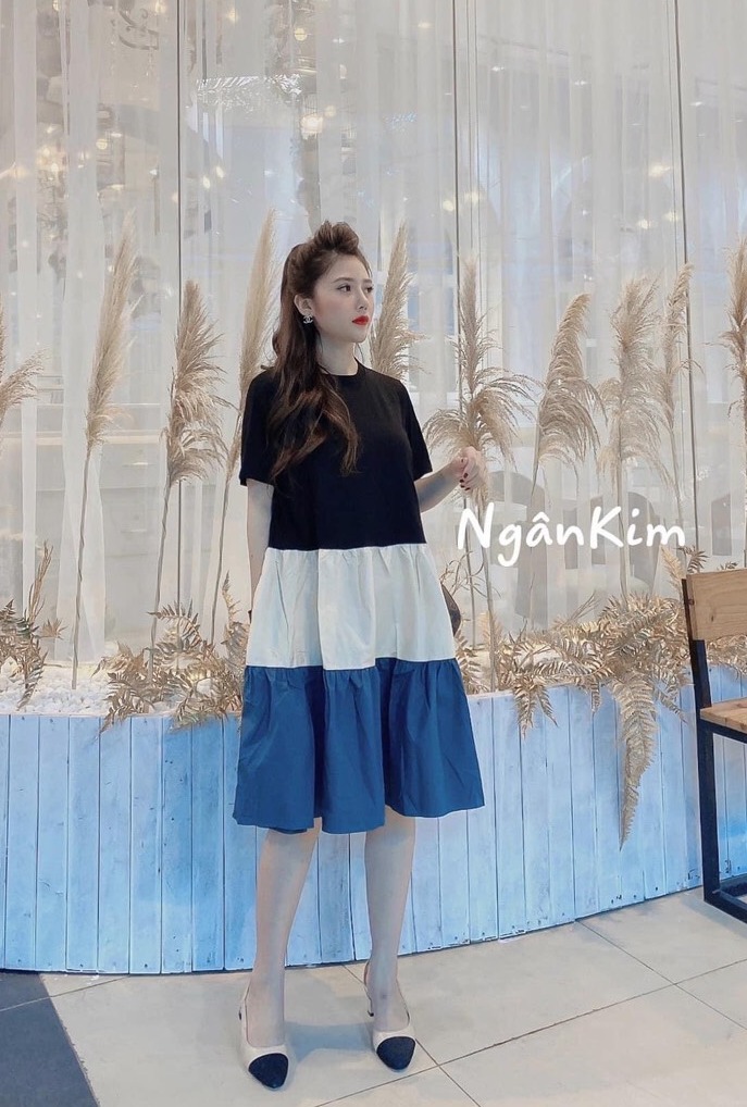 Đầm babydoll dáng suông ⚡️𝐁𝐈𝐆𝐒𝐈𝐙𝐄⚡️ Váy nữ tay ngắn mùa hè Phong cách Hàn Quốc Thời Trang cá tính xinh đẹp bigsize