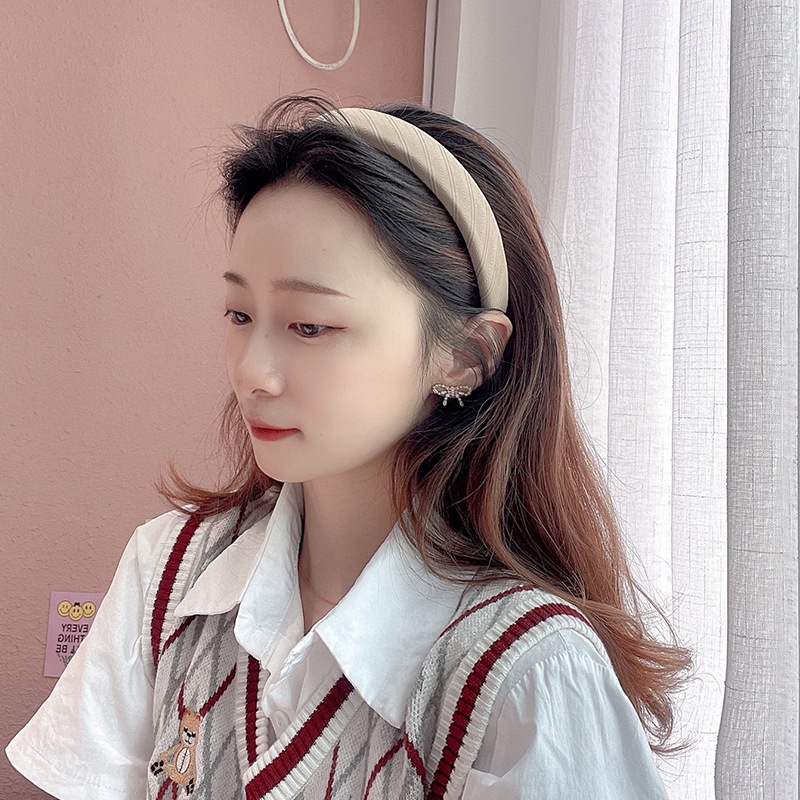 Bờm tóc, băng đô tiểu thư chất xốp phong cách Vintage BOM02