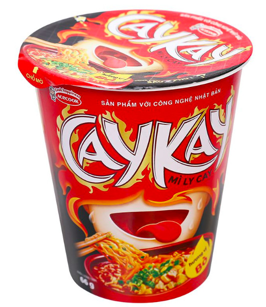 Mì ly caykay vị bò 65gr