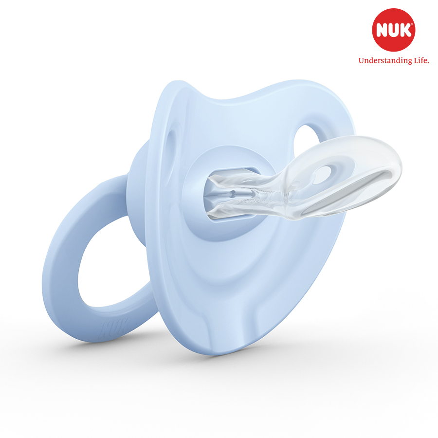 BỘ 2 TI GIẢ NUK CLASSIC SILICONE 6 - 18M