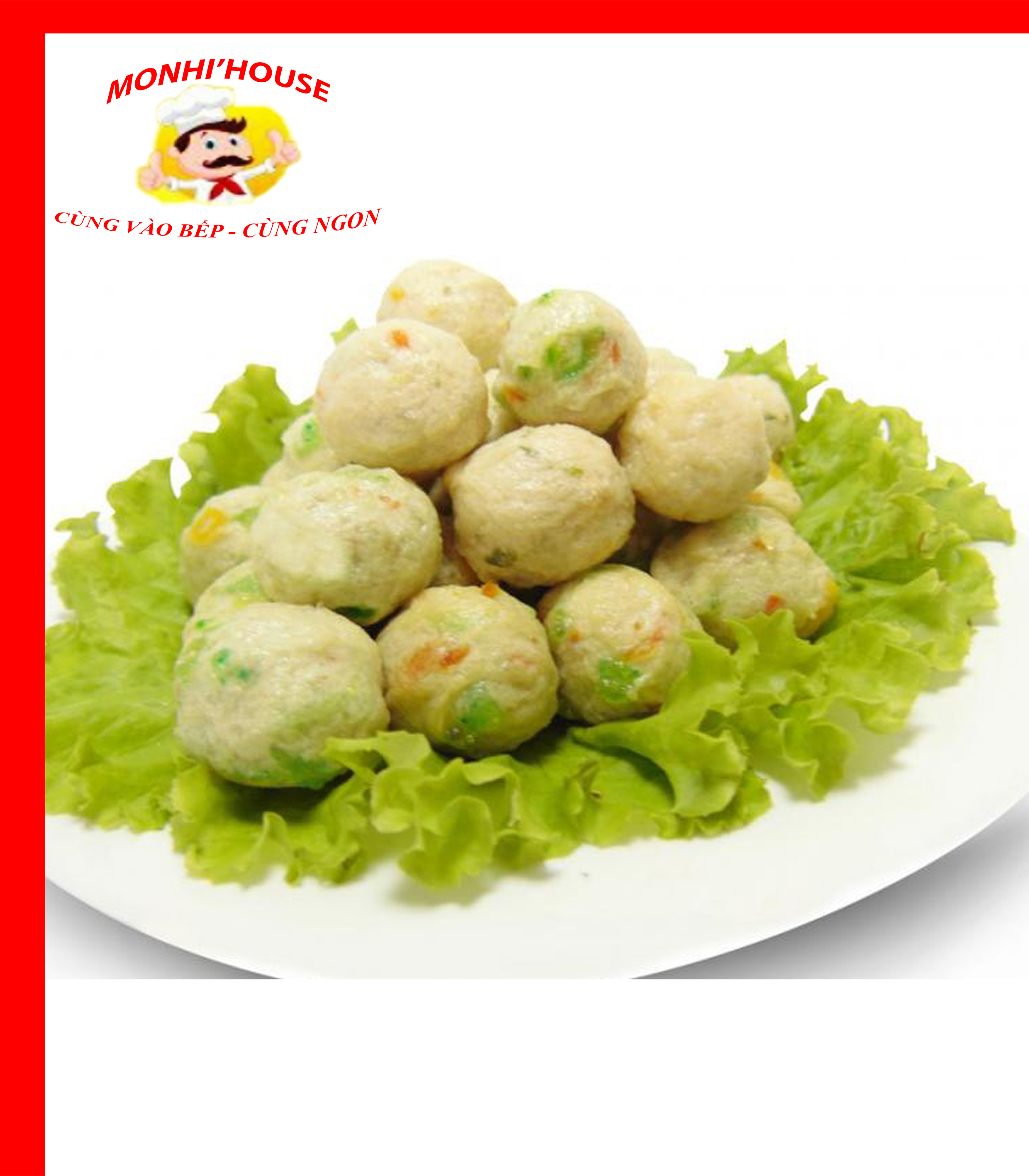 1Kg Cá Viên Rau Củ_Giao Hỏa Tốc HCM (gồm 2 gói 500g)