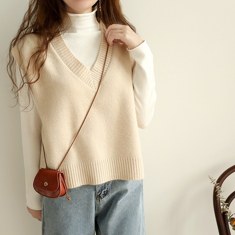 Áo Gile Len Nữ Mỏng Cổ Tim Chất Đẹp - Miss Gril
