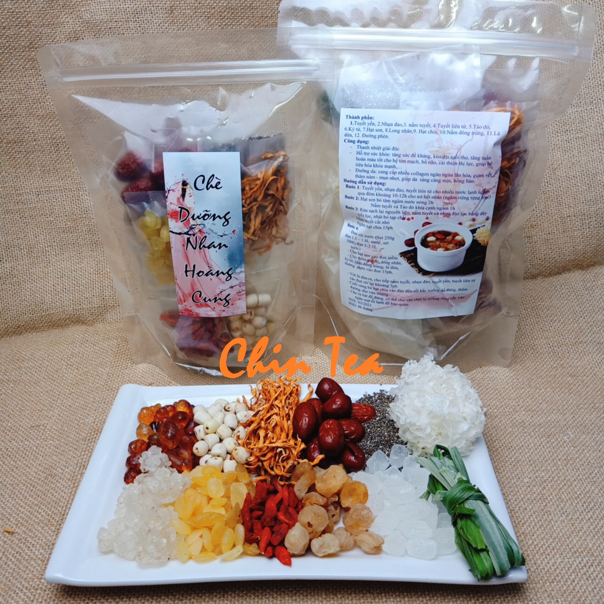 💥 (SET 500G -20Chai ) CHÈ DƯỠNG NHAN HOÀNG CUNG