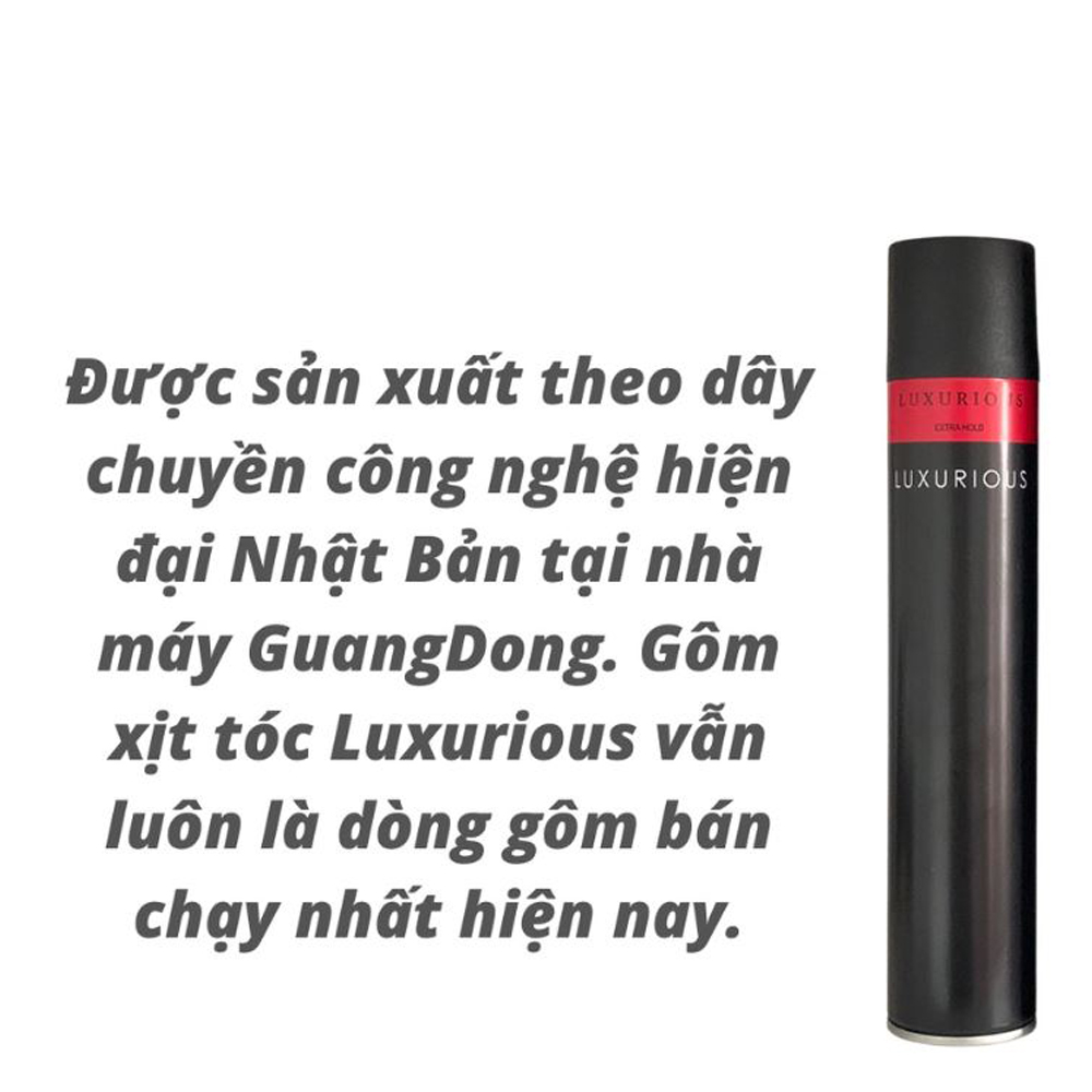 Combo 2 loại gôm xịt tóc đen giữ nếp tốt LUXURIOUS + SILHOUTTE