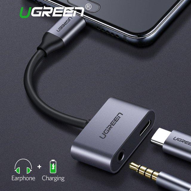 Cáp USB C to Audio 3.5mm Hỗ Trợ Cổng Sạc Ugreen 50596