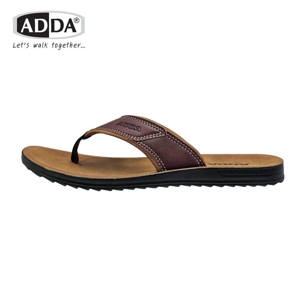 [ADDA]Dép Kẹp Da Nam Model 72F03M1 แท้จริง Adda Nhập Thái Lan(Size39-43)
