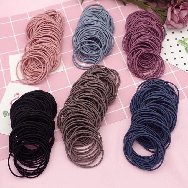 Set chun buộc tóc 100 chiếc