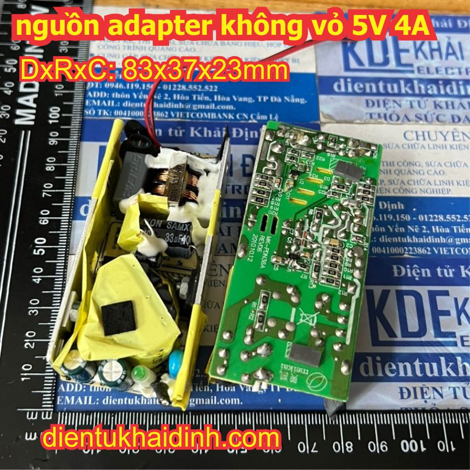Module mạch nguồn adapter không vỏ 5V 4A 5V4000mA kde3582