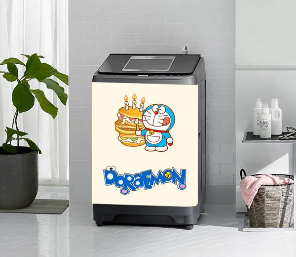 [HCM]Decal dán máy giặt mẫu Doraemon 05