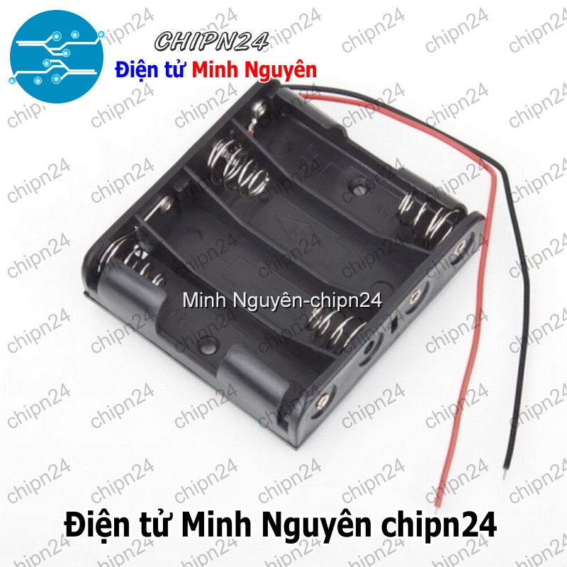 [1 cái] (C4) Hộp Đế pin 4 viên AA - HH000603