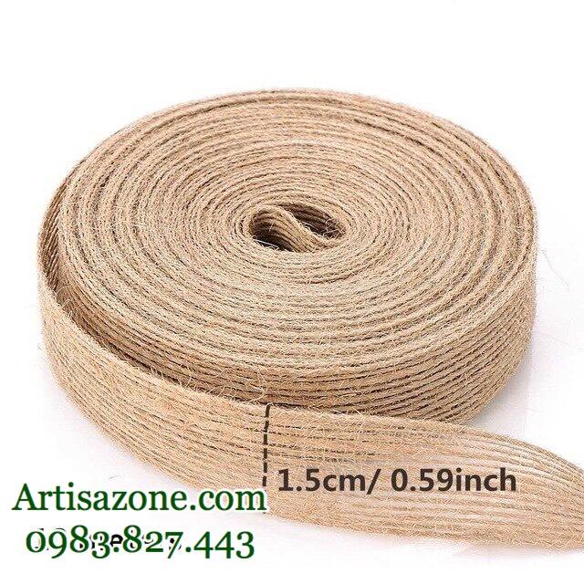 Ruy băng vải bố (bản rộng 2cm - 2,5cm - 4cm) - Dài 2 mét - 5 mét (tùy mẫu)