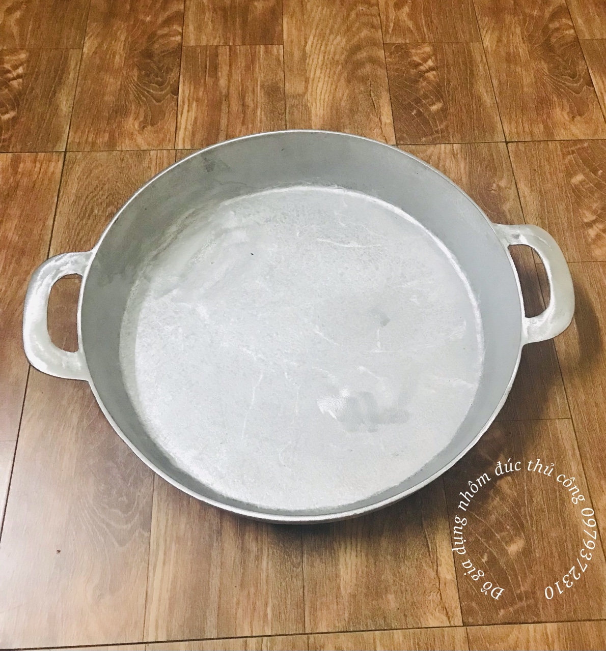 Chảo gang đúc cỡ lớn đúc thủ công làng nghề đk 40cm