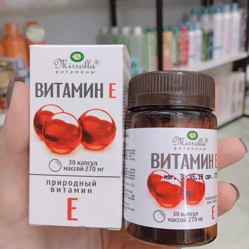 Vitamin E đỏ Nga 270mg 30 viên