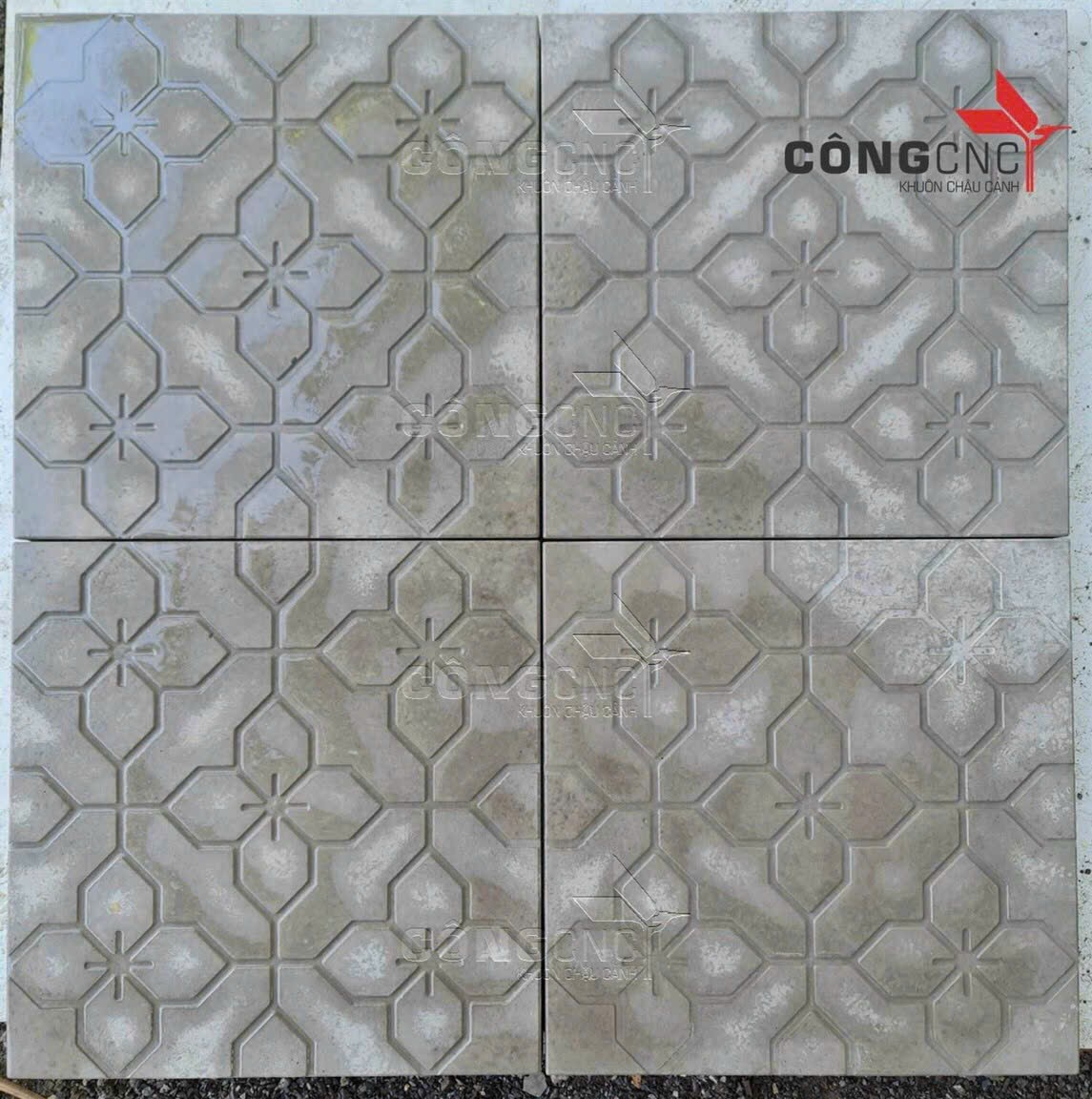 Khuôn lát gạch sân vườn 40x40 cm