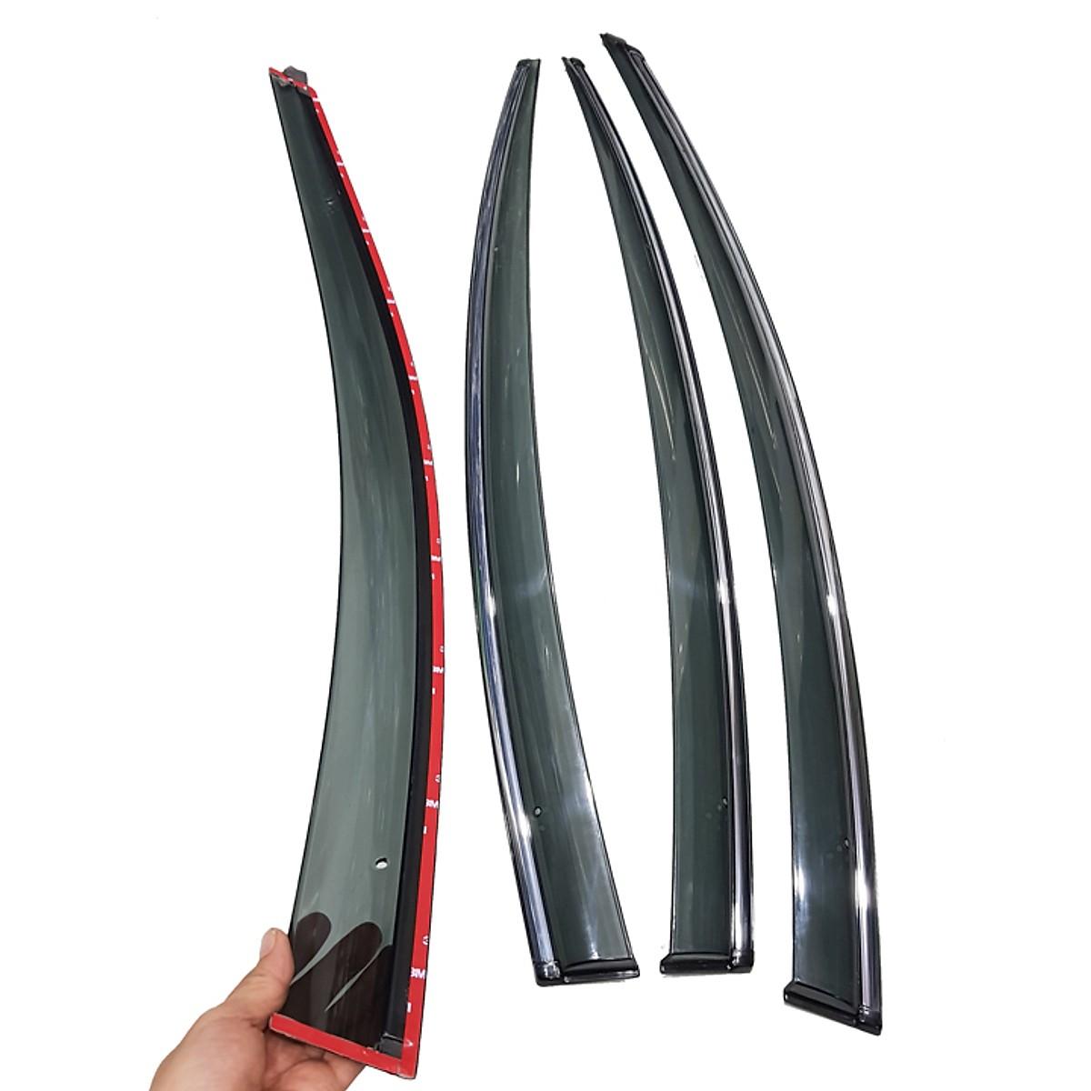 Bộ vè che mưa KIA K3 chỉ mạ Crom cao cấp