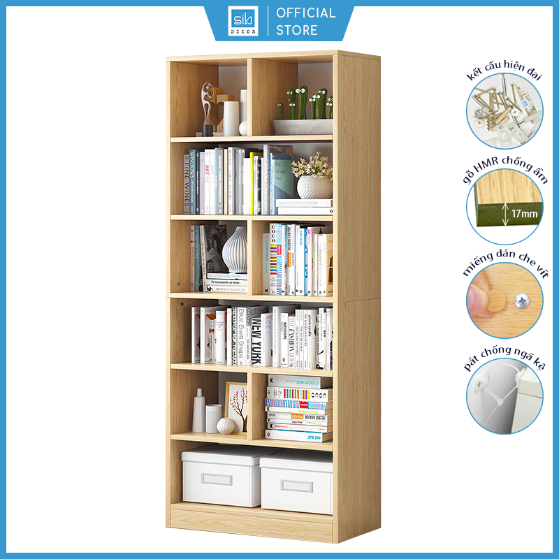 Kệ Sách Để Sàn Gỗ Chống Ẩm Cao Cấp SIB Decor (178 x 60 x 24cm)