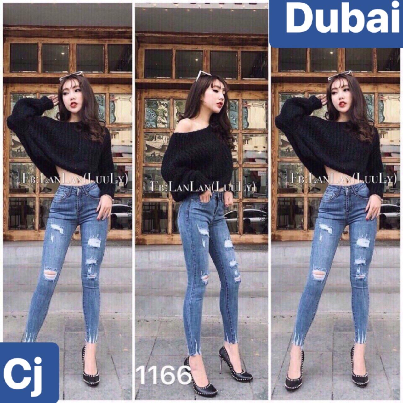 QUẦN BAGGY JEAN NỮ XANH THẮT NƠ CHẤT BÒ SIÊU TÔN DÁNG HÀN QUỐC DB-05 CAO CẤP - DUBAI FASHION