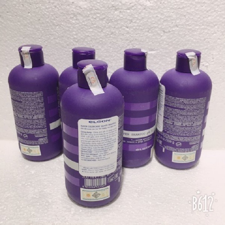 xả tím khử ánh vàng, tóc bạch kim ELGON 300ml
