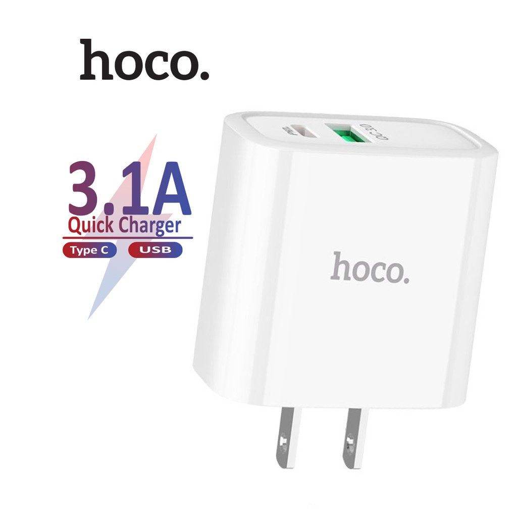 Củ sạc hoco c80/c80a sạc nhanh pd20w qc3.0/2.0 sạc cho smart phone - table