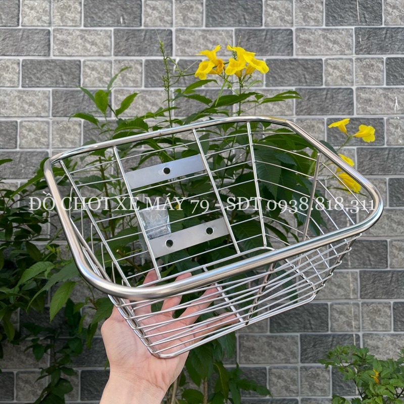 Rổ inox dành cho wave nhỏ - wave thái - wave tq
