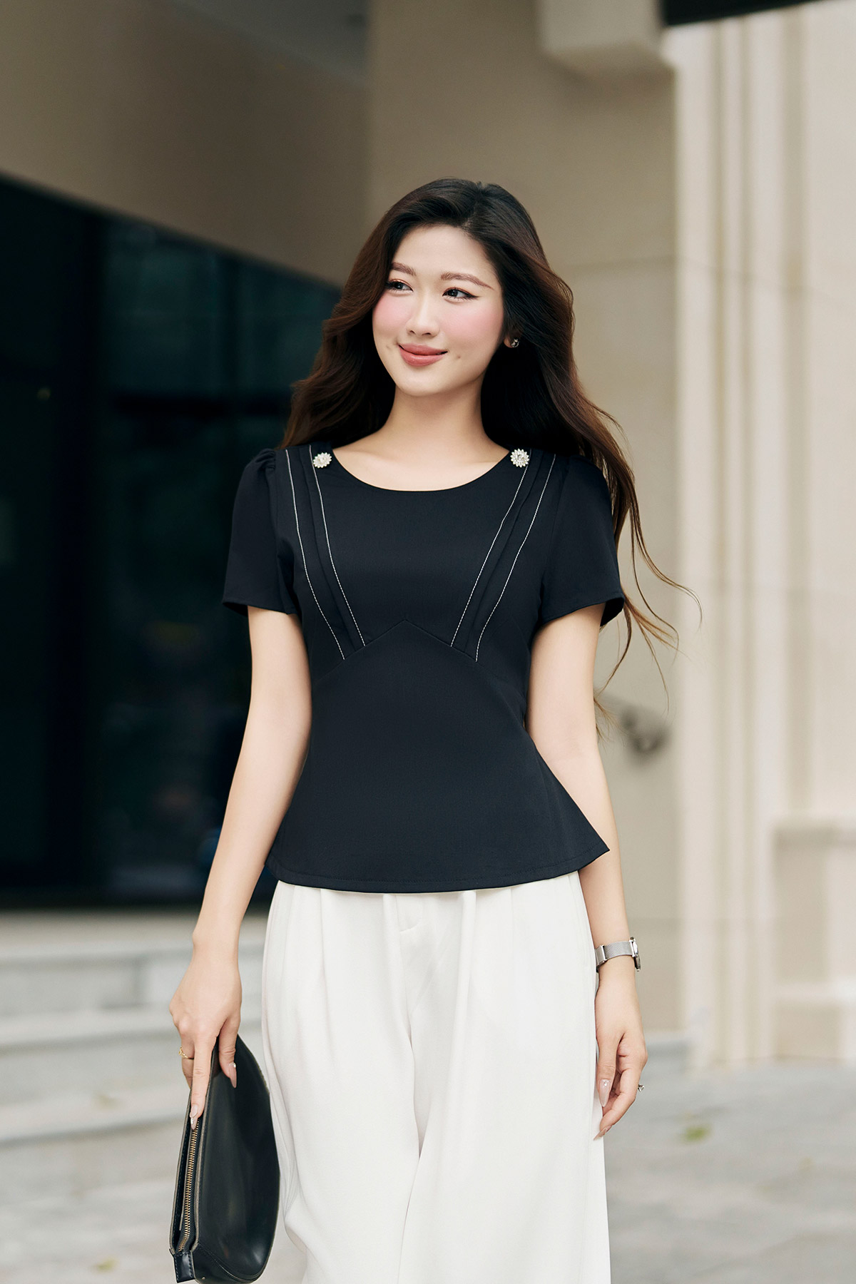 Áo kiểu peplum LAMER L61B24H019