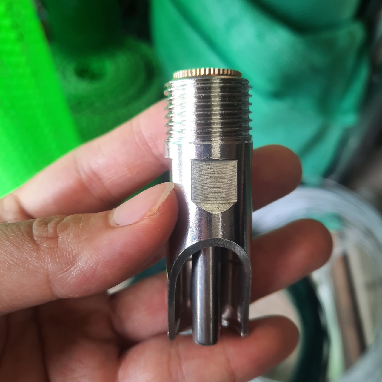 Combo 5 Núm uống nước tự động cho lợn, heo inox ren phi 21