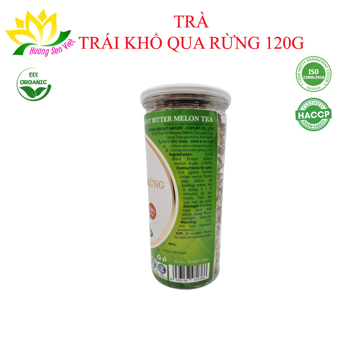 Trà trái khổ qua rừng - cty hương sen việt