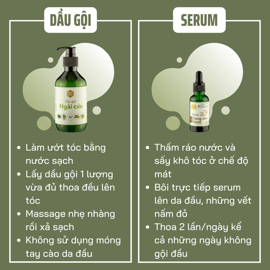 [Cho Tóc Gàu, Nấm Da Đầu] Dầu Gội Ngải Cứu Mộc Nhu 300ml