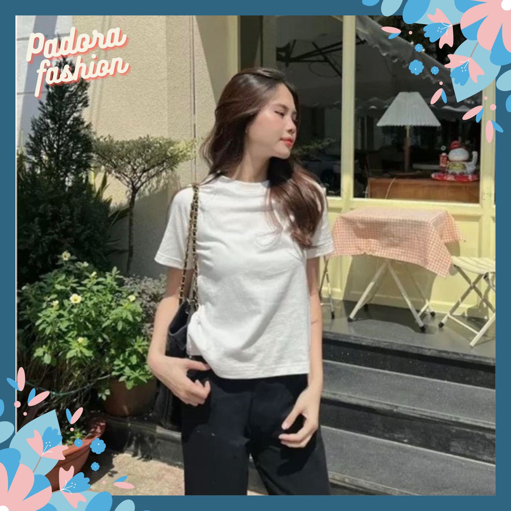 Áo babytee thun trơn áo cotton tay zap lăng nữ Padora-A6