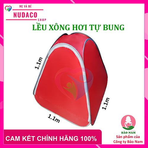 LỀU XÔNG HƠI TỰ BUNG KHUNG THÉP DẺO NUDACO - MÀU NGẪU NHIÊN