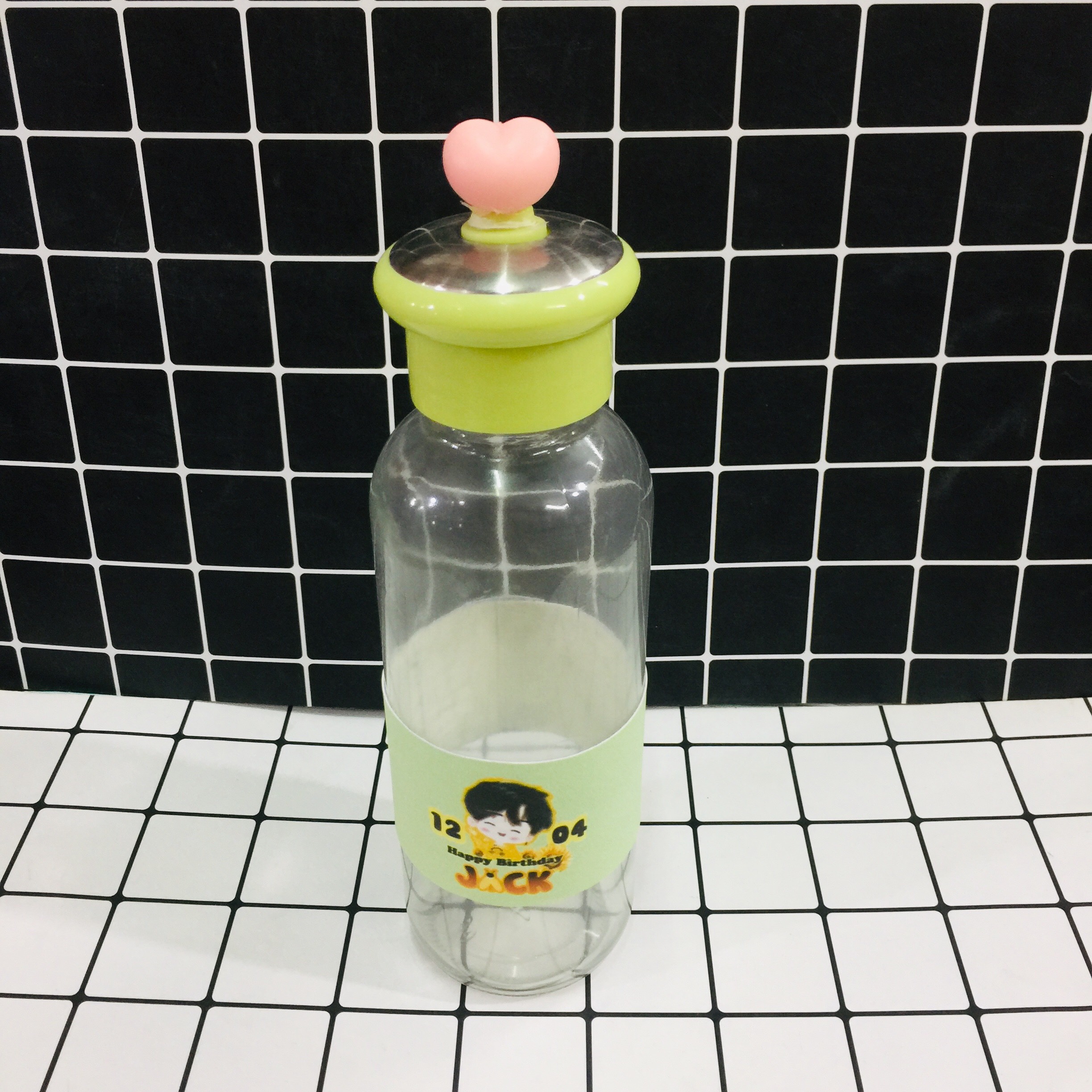 Bình đựng JACK Phương Tuấn J97 chai nước thủy tinh ( mẫu ngẫu nhiên )